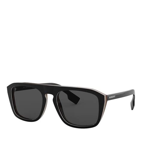 BURBERRY 0BE4286 Black Multilayer Check/Polarized Grey 